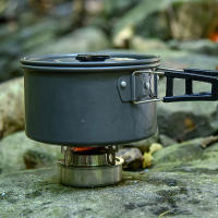 Estufa De Camping Lixada Exterior Mini Alcoholesta En Titán Y Acero Inoxidable Con Soporte Cruzado Estufa Portátil Para Picnic - details 30