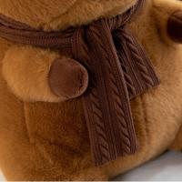 Muñeca De Capybara De Peluche Kapibala Con Bufanda Removible Juguete Textil Para Decoración De Hogar Y Coleccionistas - details 3