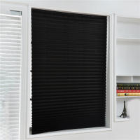 Cortina De Ventana De Plegado Negro Para Sala De Estar Y Baño Sin Perforar Adhesiva Cortina De PVC Decorativa Y Ocasión De Iluminación - details 3