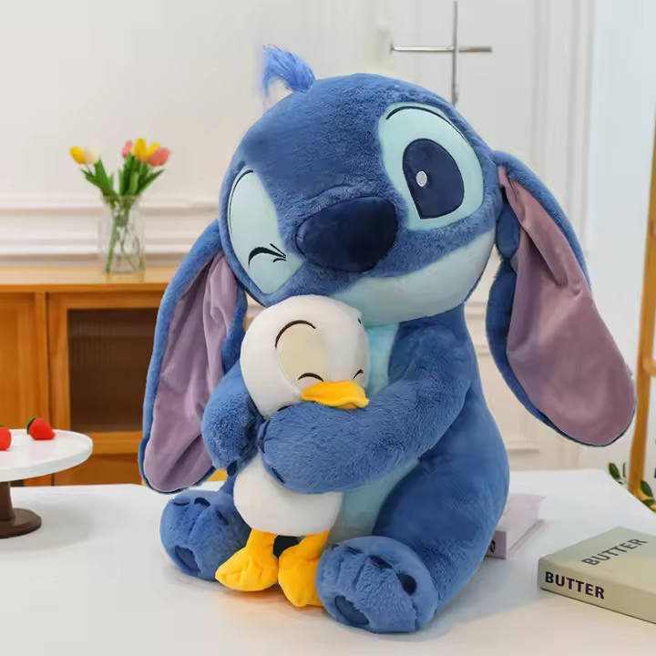 Muñeco De Peluche Disney Stitch 30/45cm Lilo Y Donald Duck Juguete De Decoración Kawaii Para Niños Regalo De Cumpleaños - 1