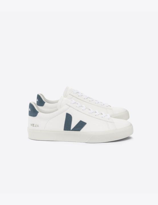 Zapatillas Veja Campo California Blanco y Azul Cómodas para