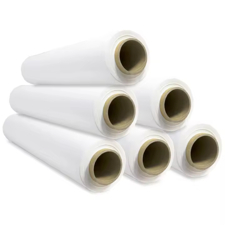 Film de Embalaje Elástico, Film de Plástico Blanco para Embalar, Rollo de Plástico Protector de Envíos y Mudanzas, Rollo de 50cm y hasta 400 m Estirables - Ofituria (1 unidad) - 1