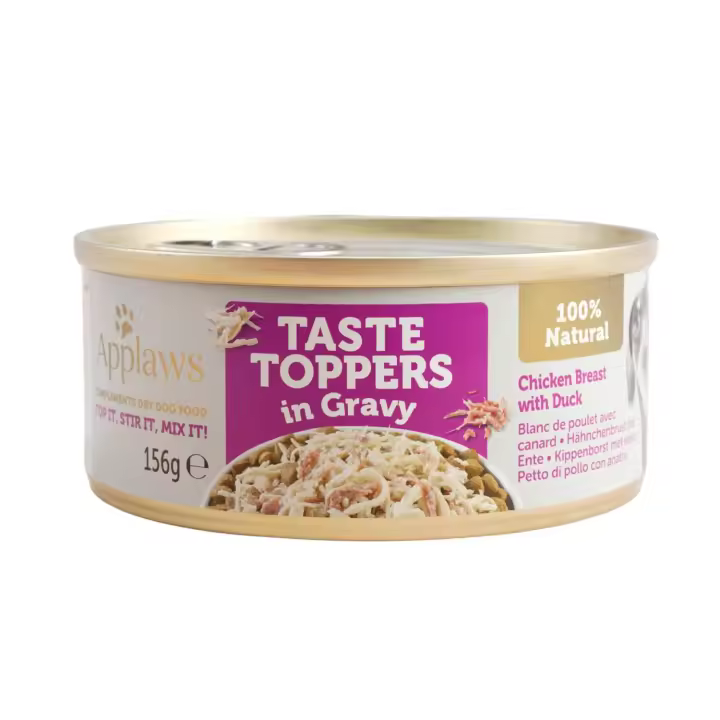 Applaws Lata Topper Perros Pollo y Pato en Salsa  Comida húmeda en lata para perros - 1