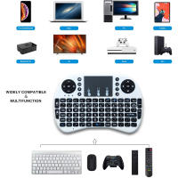 Teclado Inalámbrico Mini I8 Blanco Con Retroiluminación 7 Teclas Para Android TV Box Ratón Aire 2.4G Remote Control Ruso Francés Español Portugués Árabe - details 1