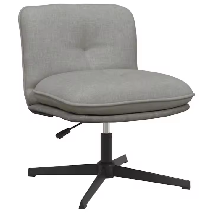 vidaXL Silla de oficina giratoria de tela en color Marrón/Gris oscuro/Taupé y más | cómodas modernas ergonómicas para comedor cocina salón hogar - 1