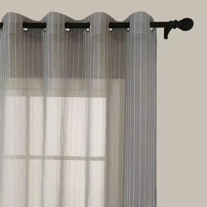 Mommata Cortinas Decorativas Económicas con Ollados Britney  - Instalación Rápida y Sencilla One Living. - 1