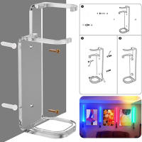 Soporte De Acrylic Para Espada Luz Transparente 1pc Organizador Simple Para Exposición En Sala De Estar Y Restaurantes Montaje En Pared Incluye Tornillos - details 1