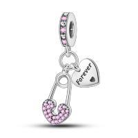 Encanto De Plata De 925 Para Pulsera Con Barco De Paseo Y Corazón Joyería Fina Para DIY Regalo Con Cuentas De Papel Y Rosas - details 87