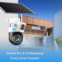Cámara Solar 4G SIM Card WiFi 360 IP 8MP 4K CCTV Cámara De Batería Dual Lente Para Seguridad Doméstica Exterior Inteligente - details 12