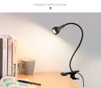 Lámpara De Mesa Flexible Con Soporte De Clip Para Lectura Y Decoración De Habitación Luz Nocturna USB Para Estudio Y Dormitorio - details 4