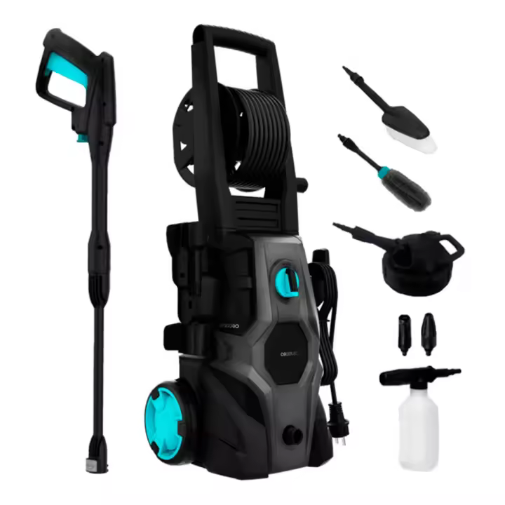 Hidrolimpiadora HydroBoost 2000 Car&Garden Pro Cecotec 2000W 450L/h 150 bares con accesorios negro/gris - 1