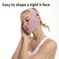 Cinta Modeladora De Rostro Transpirable Para Mujeres V-Line Levantador De Mandíbula Y Párpados Antiarrugas Strap De Masaje Facial Cuidado De La Piel - details 0