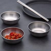 5pcs Platos Pequeños De Acero Inoxidable Para Condimentos Tazas De Salsa Cuencos De Mostaza Platos Lateral Para Sushi Y Vinagre Adecuados Para La Cocina - details 5