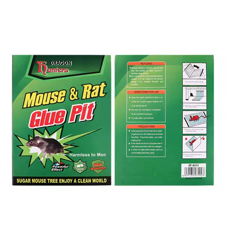 Adhesivo resistente para atrapar ratones, tablero profesional grueso para interior y exterior. - 1