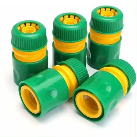 Conector de manguera de jardín de 1/2 pulgadas, adaptador de conexión rápida para riego, 10 Uds. - 1
