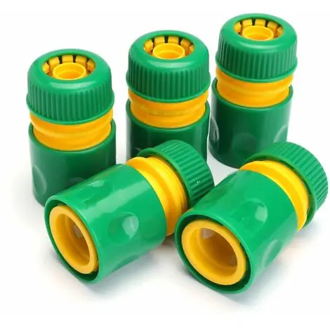 Conector de manguera de jardín de 1/2 pulgadas, adaptador de conexión rápida para riego, 10 Uds. - 1