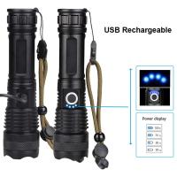 Linterna Táctica LED Potente Recargable USB Con 5 Modos Zoomable Para Camping Exterior Emergencia Batería 26650 Luz Nocturna Resistente Al Agua - details 13