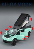 Modelo De Coche De Aleación Tesla Cybertruck 1:24 Con Sonido Y Luz Vehículo De Juguete Para Niños Coleccionable Regalo De Cumpleaños - details 4
