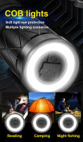 Linterna Táctica Potente 100W Con Luz COB Y LED Alta Potencia 7500mAh Torcha Con Zoom 3000m Luz De Mano Resistente Al Choque Y Al Agua - details 7