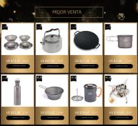 Widesea Kettle De Camping 1.1L 2L1.5L Para Exterior Utensilios De Cocina Para Picnic Set Equipamiento Turistico Aluminio No Plegable - details 0
