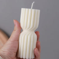 Molde De Vela De Silicón En Forma De Cilindro Para Velas De Estriado DIY Para Decoración De Mesa Y Regalos Hechos a Mano - details 3