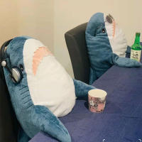 Juguete De Peluche Tiburón 30cm Almohada De Animal Marítimo Suave Regalo De Cumpleaños Para Niños Y Niñas Decoración De Fiesta - details 4