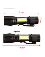 Linterna LED Recargable Mini Torcha Con USB Alta Potencia Batería Portátil Impermeable Para Camping Con Rango Largo Como Linterna - details 2