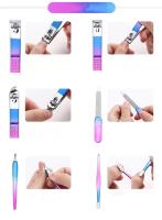 Kit De Manicura Y Pedicura Profesional 9 En 1 Con Estuche Portátil De Cuero Regalo Ideal Herramientas De Acero Inoxidable - details 11