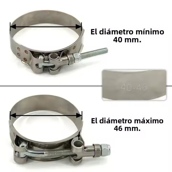 Coupler De Silicona Para Escape Y Turbo Intercooler Tornillos De Acero 2/2.25/2.5/2.75/3/3.25/3.5/4 Pulgadas 304 Clampeado De Escape - 1