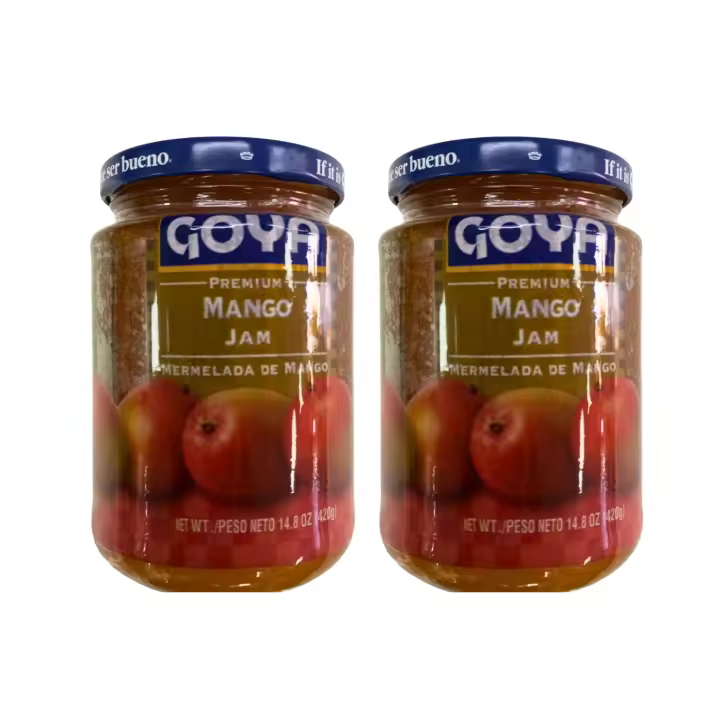 2 BOTE DE MERMELADA DE MANGO SABOR DULCE JUGOSO 420G. GOYA. ALTA CALIDAD DOMINICAN REPUBLIC - 1