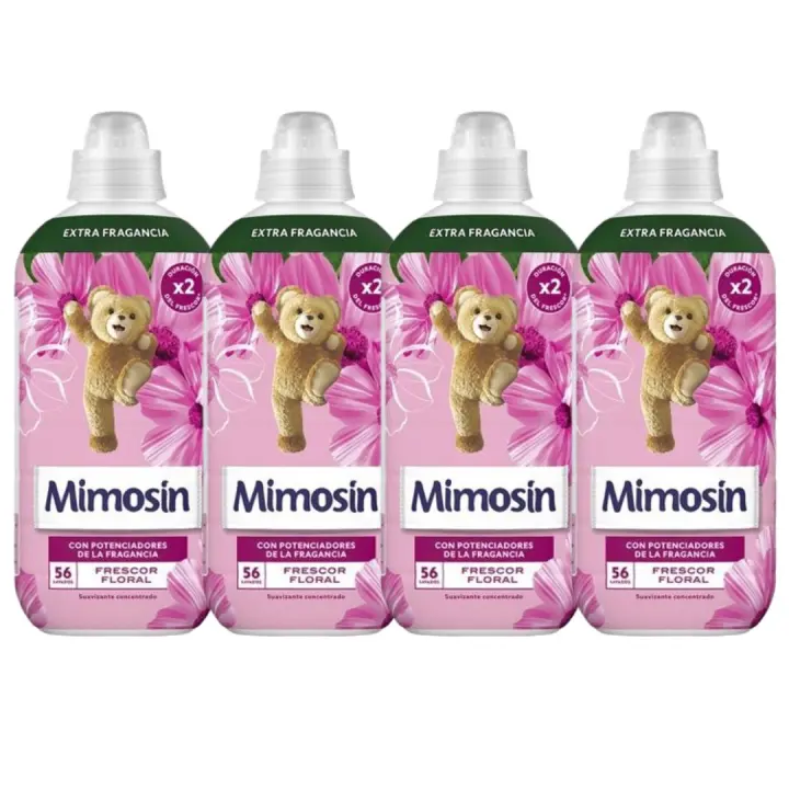 Pack 4- Mimosín Suavizante Concentrado Frescor Floral  56 Lavados- (Total: 224 lavados) - 1