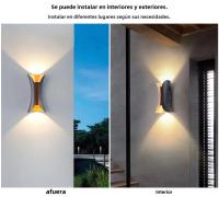 Lámpara De Pared 10W COB Impermeable IP65 Luz Exterior Moderna Para Decoración De Habitaciones Aisles Y Jardines Iluminación Dual - details 1