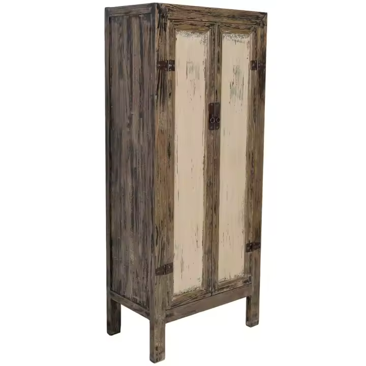 Wonderlust Deco - Armario de madera marrón 80x48x190h cm Marrón 80x48x190h cm - 1