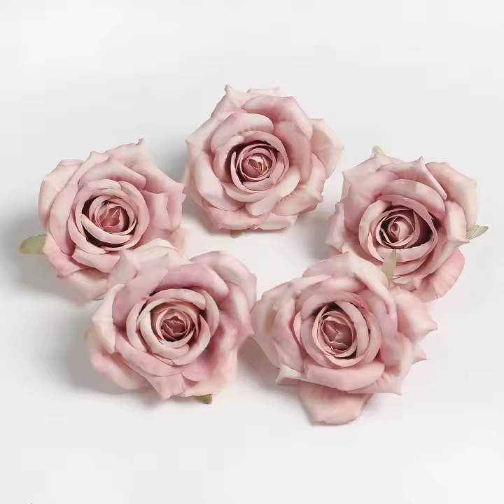 3/5Pcs Rosas Artificiales De Seda Para Decoración De Sala De Estar Cocina Bodas Jardines Fiestas DIY Corona Regalos Accesorios - 1