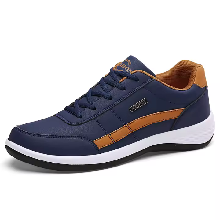 Zapatillas deportivas para correr y caminar de piel ligera para hombre, talla grande a 5 - 1
