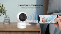 Cámara IP Havit IPC30 Smart 360° 2K con Visión Nocturna, WiFi, Detección de Movimiento AI, Audio Bidireccional, Compatible con TUYA, Google Assistant y Alexa, Soporte Micro SD 128GB, Resolución 3MP, WDR, Infrarrojo 940nm, Adaptador de Corriente Incluido. - details 6