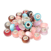 20pcs Huesos De Resina Brillantes Imitación Ojo De Gato Con Agujero Grande Encantos Para DIY Pulseras Collares Joyería Accesorios - details 5