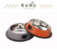 Tazón De Acero Inoxidable Multicolor Para Perros Y Gatos Anti-deslizante Resistente Al Desplazamiento Contenedor De Alimentos Para Mascotas Tazón De Comida Y Bebida - details 0