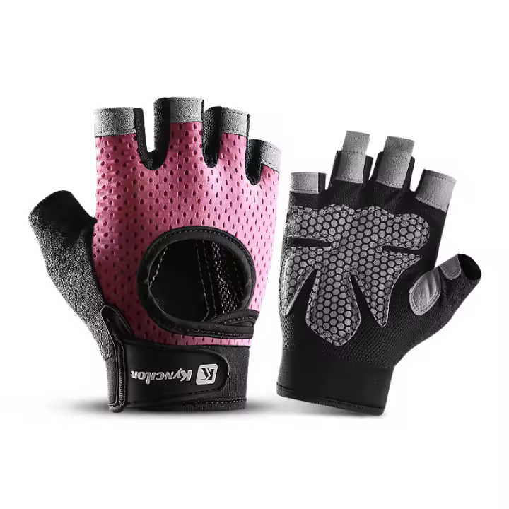 Guantes De Gimnasia Y Ciclismo Sin Dedos Antideslizantes Para Hombres Y Mujeres Con Almohadillas De Gel Accesorios De Bicicleta Y Fitness - 1