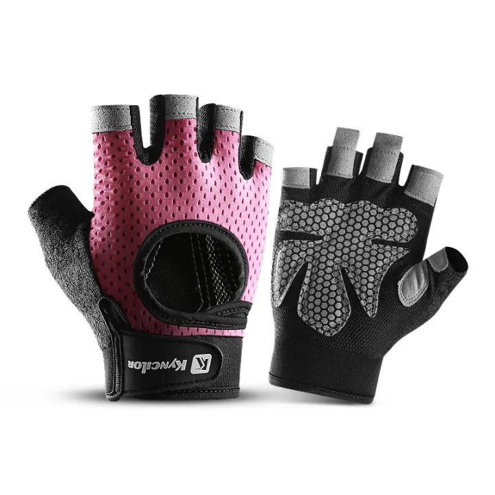 Guantes De Gimnasia Y Ciclismo Sin Dedos Antideslizantes Para Hombres Y Mujeres Con Almohadillas De Gel Accesorios De Bicicleta Y Fitness - 1
