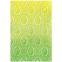 Carpeta De Emboss 3D Ovalo Doodle Sólido Y Hueco Para Scrapbooking Y Manualidades DIY Texturizado Stencil - details 0