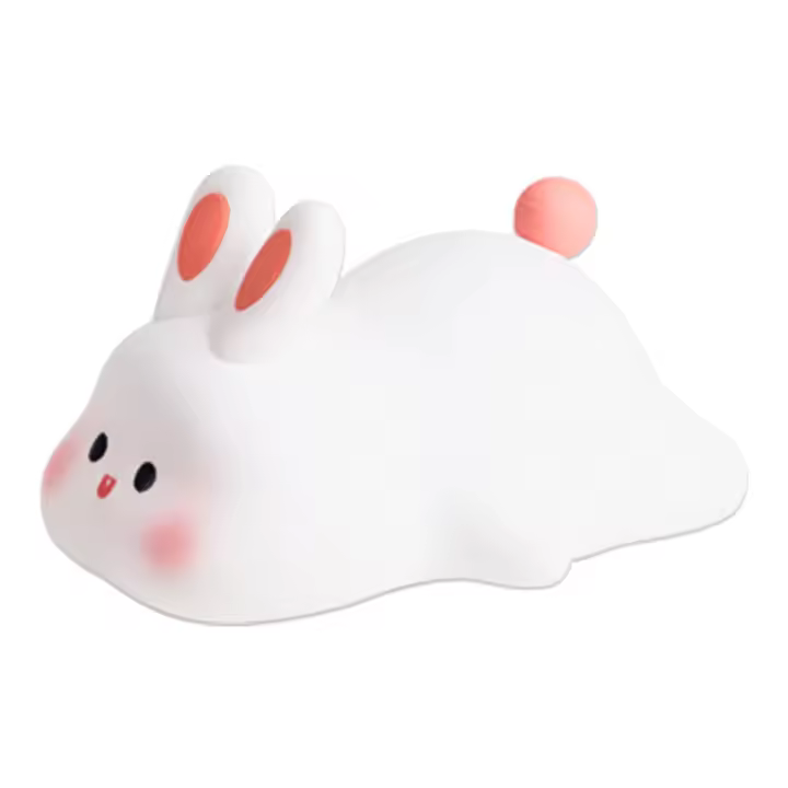 Lámpara Nocturna Recargable De Silicona Con Sensor Táctil De Conejo Grande Luz USB Para Decoración De Fiesta Y Regalo Para Niños - 1