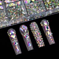 12 Cuadrículas De 3D Diamantes De Aleación Para Uñas Joyas De Cristal Corazón Accesorios De Manicura Gemas De Rhinestone Para Artesanía De Joyería - details 2