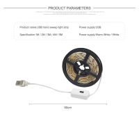 Luces LED De Gabinete 5M USB Con Sensor De Movimiento on off Para TV Y Cocina DC 5V Luces Retroiluminadas Para Interior IP65 - details 4