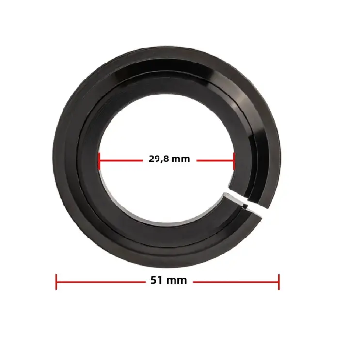 Adaptador De Conversión De Coronado De Bicicleta ZTTO Base De Juego De Aleación De Aluminio 39.8mm 1 1/2" Tapered 28.6mm Tubo Recto Para Manillar De Bicicleta - 1