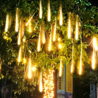 Luces De Hidraulicidad Solar LED Para Decoración De Fiestas Navideñas Y Bodas Al Aire Libre Cadena De Luces De Meteorito Showers Guirnalda De Farolillos Para Exterior - details 1