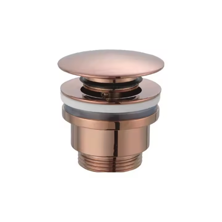 Imex VCC023 Válvula de desagüe click-clack para lavabo o bidé acabado oro rosa cepillado - 1