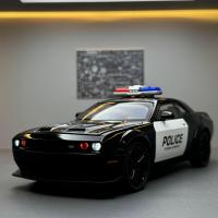 Modelo De Coche Deportivo De Aleación Challenger Redeye Hellcat Police 1:22 Con Sonido Y Luz Juguete De Colección Decoración Regalo - details 0