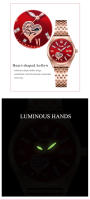 Reloj De Cuarzo Para Mujer POshi Marca Lujosa Con Fecha Y Manos Luminosas Acero Inoxidable Resistente Al Agua Reloj De Moda Para Mujer - details 3