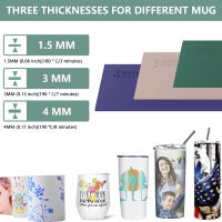 3Pcs Hojas De Silicona Para Tumbler Sublimación Con Accesorios Para Máquina De Presión Calor Compatible Con Mug Press - details 2